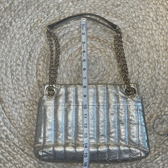 Quilted Metallic Champagne Kate Spade Purse - Picture 4 of 15